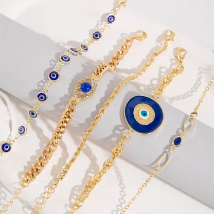 MysticBlue™ Set Pulseras Ojo Turco X5 • Protección y Buena Fortuna🧿