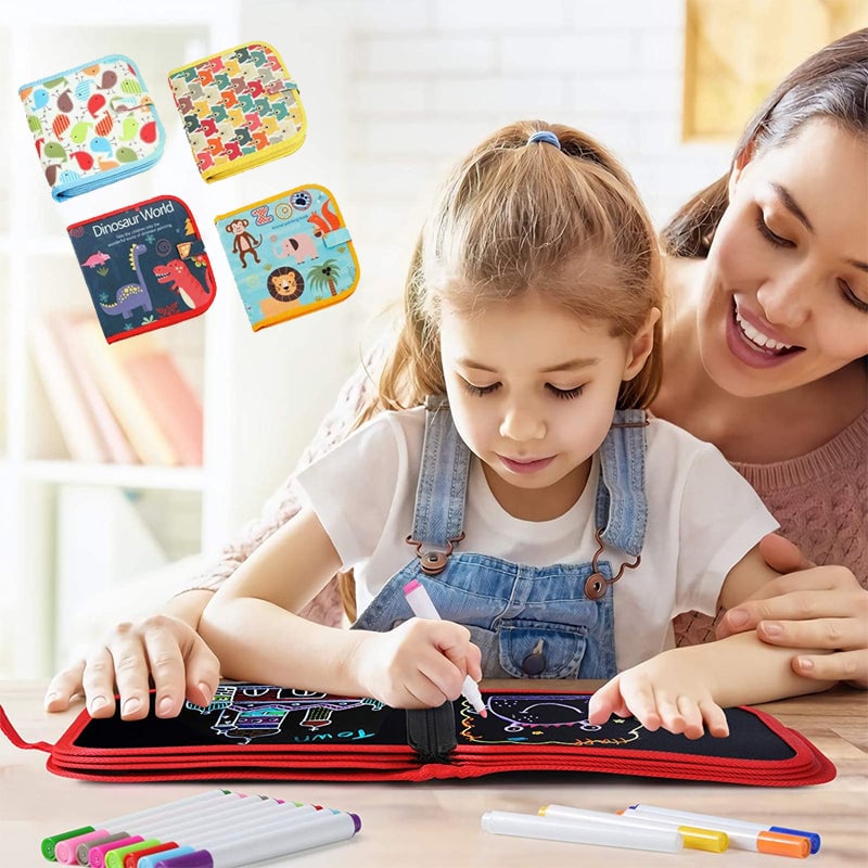 LIBRO DE DIBUJO MÁGICO BORRABLE PARA NIÑOS ★ Doodle Master®