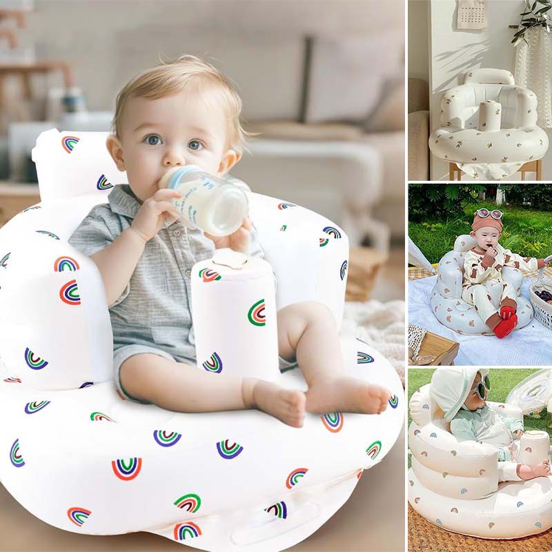 SILLÓN ERGONÓMICO INFLABLE PARA BEBÉS ★ BABYCHILL® Seguridad y comodidad garantizada