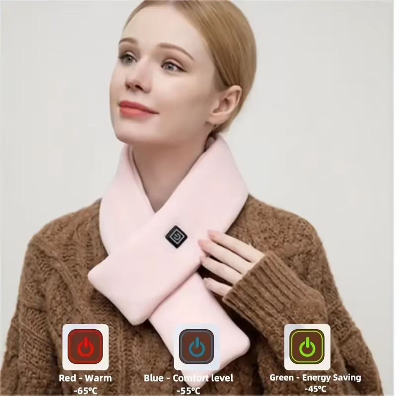 Cool OFF® | BUFANDA CON CALEFACCIÓN ★ Escudo contra el frío - Recargable por USB