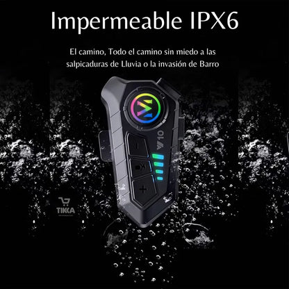 SonicRider® Intercomunicador Bluetooth Para Casco