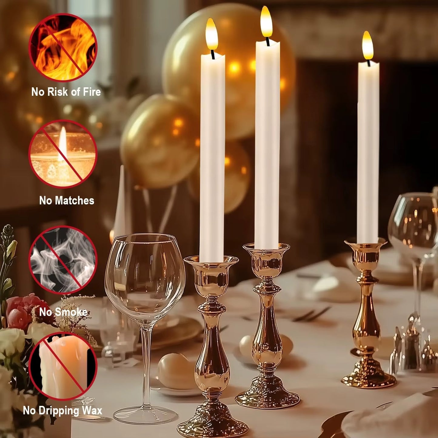CozyLight™ Set X6 PCS Velas LED Recargables