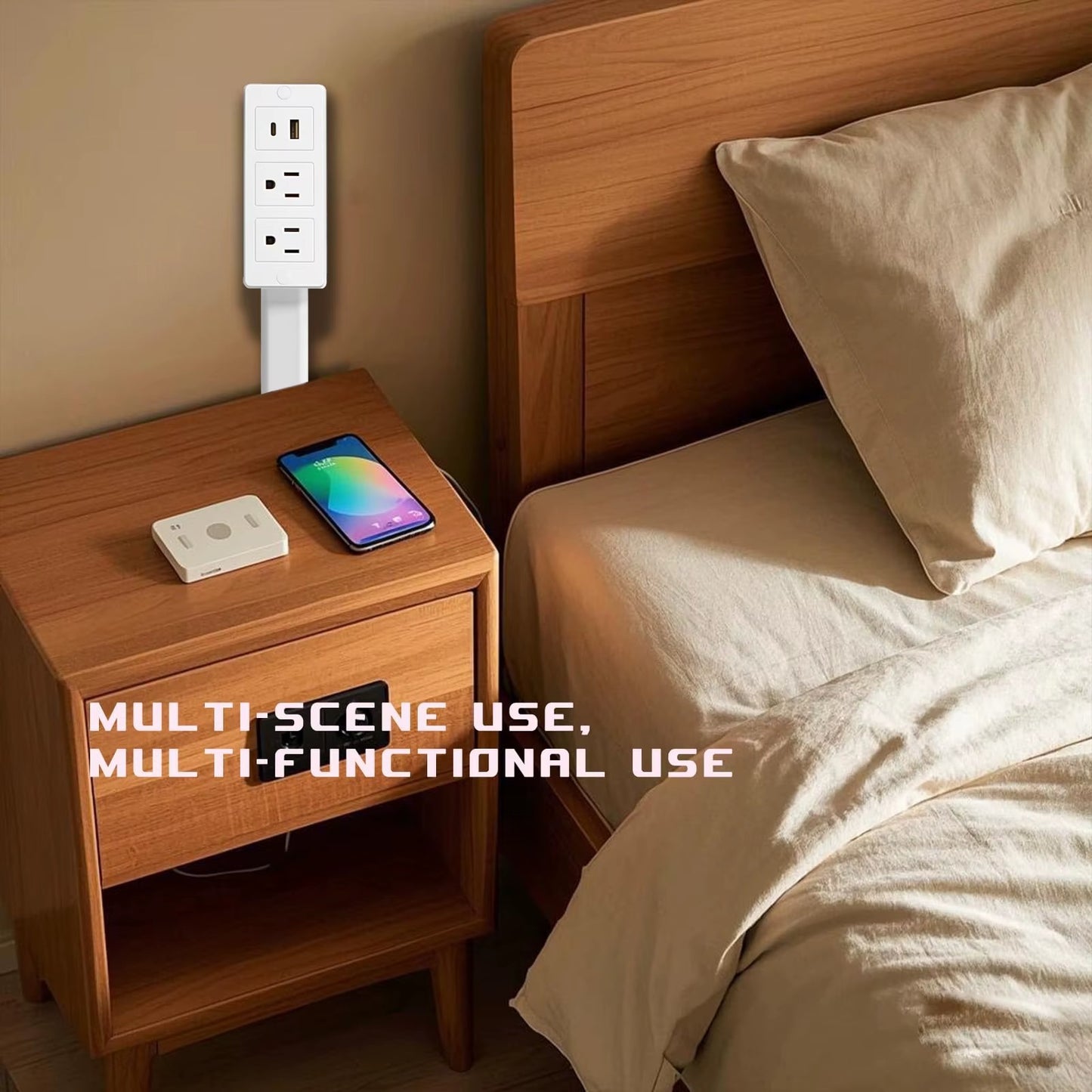 PowerHub™ | EXTENSOR  DE TOMA CORRIENTE 180° ★ Ideal para espacios difíciles