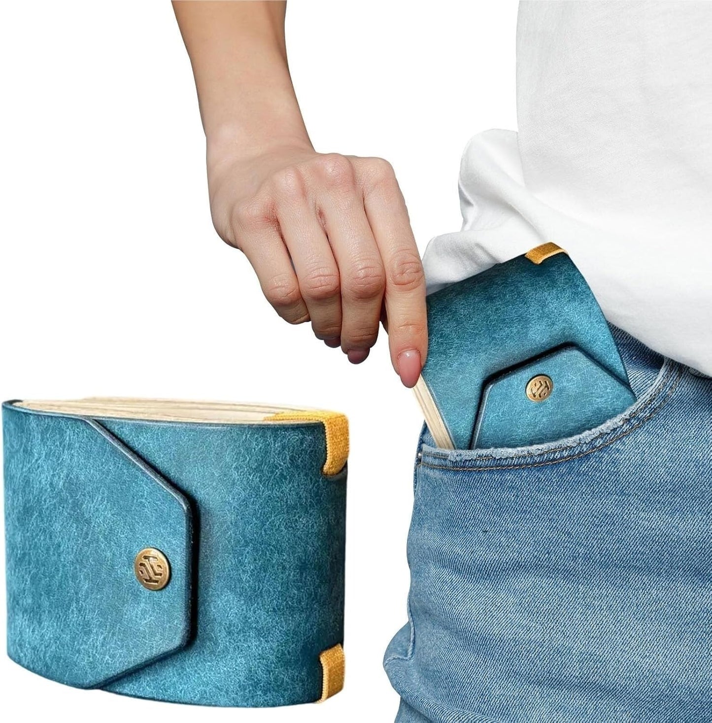 CashMaster™ Cartera De Cuero Para Dinero Efectivo
