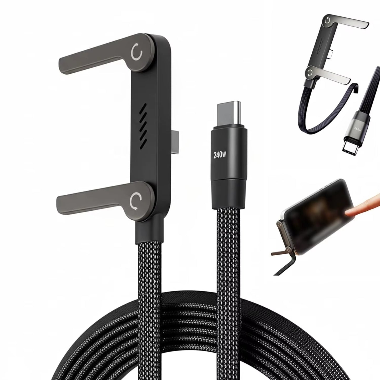 ProFlex™ Cargador Ergonómico Carga Rápida Con Soporte