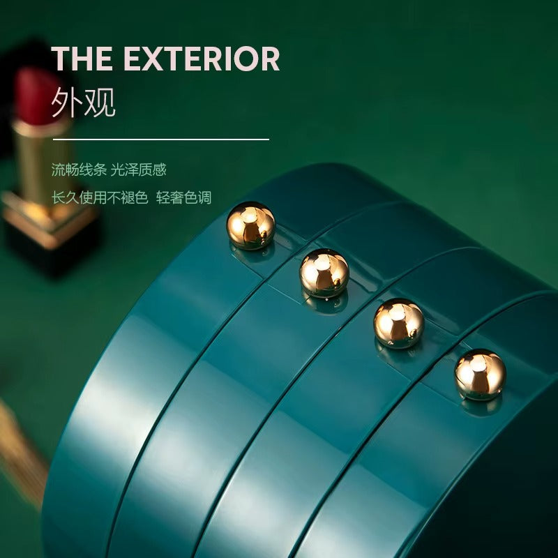 JewelMax™ Joyero Multicapas Plegable con Espejo