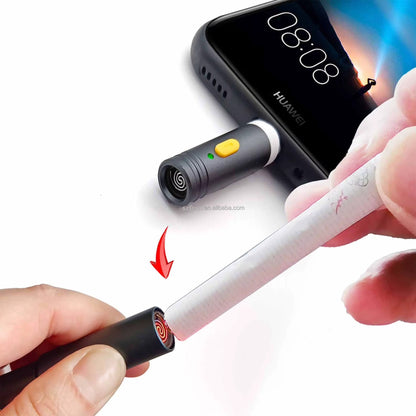 ZipFlame™ | ENCENDEDOR ADAPTABLE TIPO C X2 PCS ★ Convierte tu celular en un encendedor