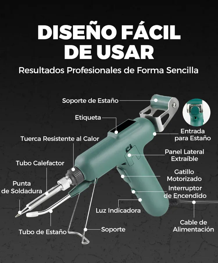 SolderEase™ Pistola Soldadora Eléctrica