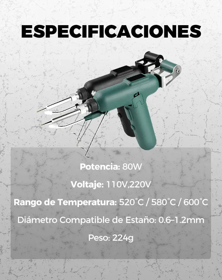 SolderEase™ Pistola Soldadora Eléctrica