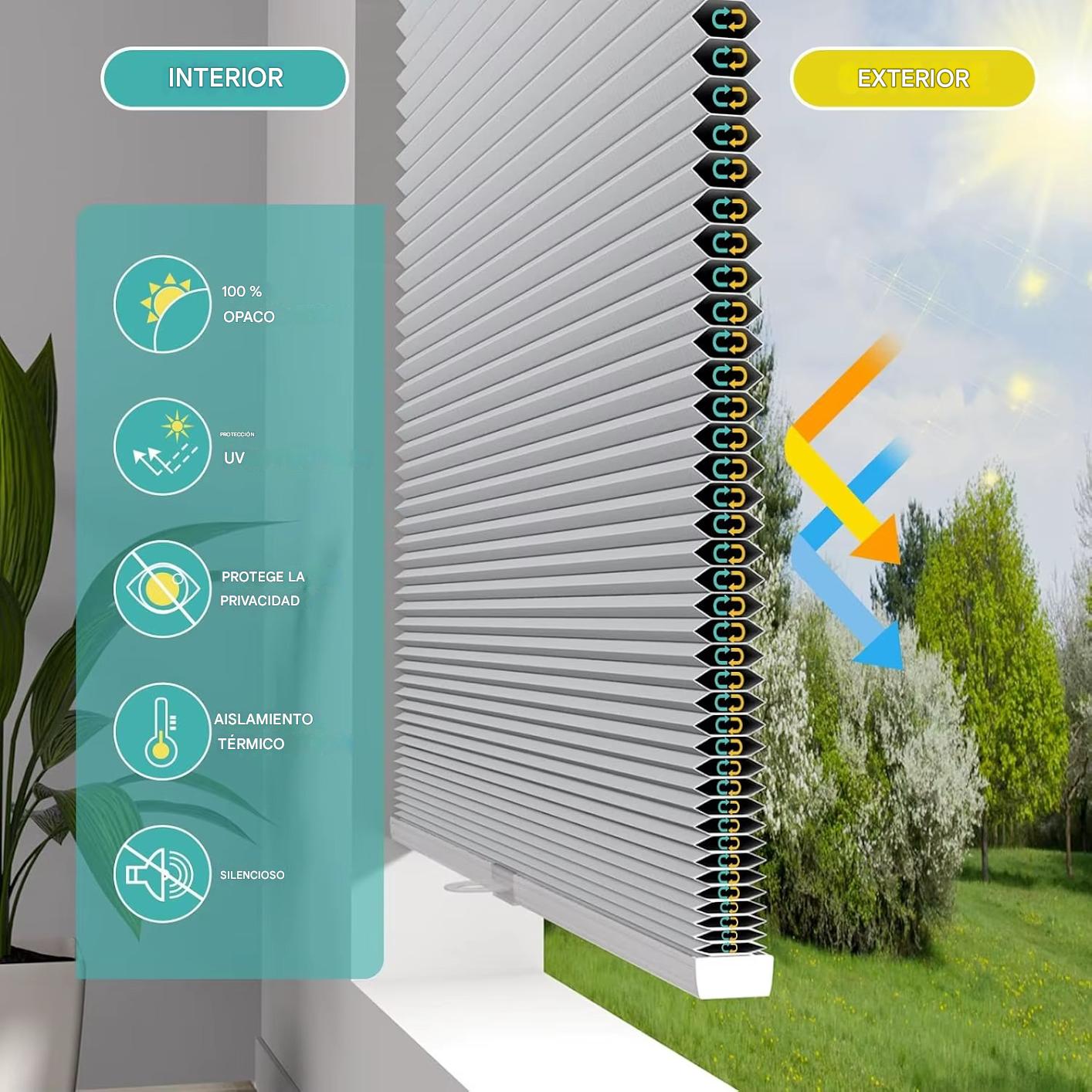 ClearView® PERSIANA MANUAL ★ 90 x 150 cm