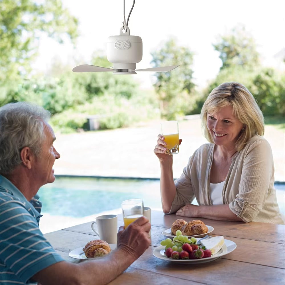 CoolAir™ VENTILADOR PORTÁTIL RECARGABLE LED