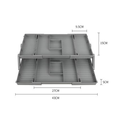 Perfect Box® | ORGANIZADOR PLEGABLE 3 NIVELES ★ Ideal para joyas y maquillaje