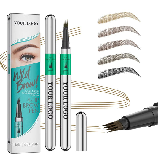 UltraBrow™ | LÁPIZ DE CEJAS 4 PUNTAS - X2 PCS ★ Efecto Ultra realista pelo a pelo