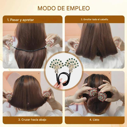 Crystal Leaf™ Pinzas para el Cabello con Diamantes  ★ Paga 1 & Lleva +2 GRATIS