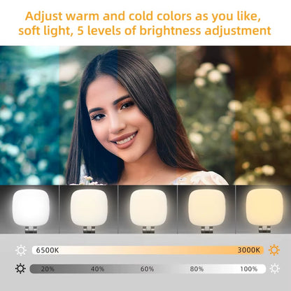 GlowPRO® Luz LED Magnética para Celular Con Espejo