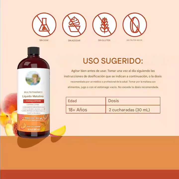 HairVital® | MULTIVITAMÍNICO CON BIOTINA ★ Ayuda al crecimiento del cabello y reducción de arrugas