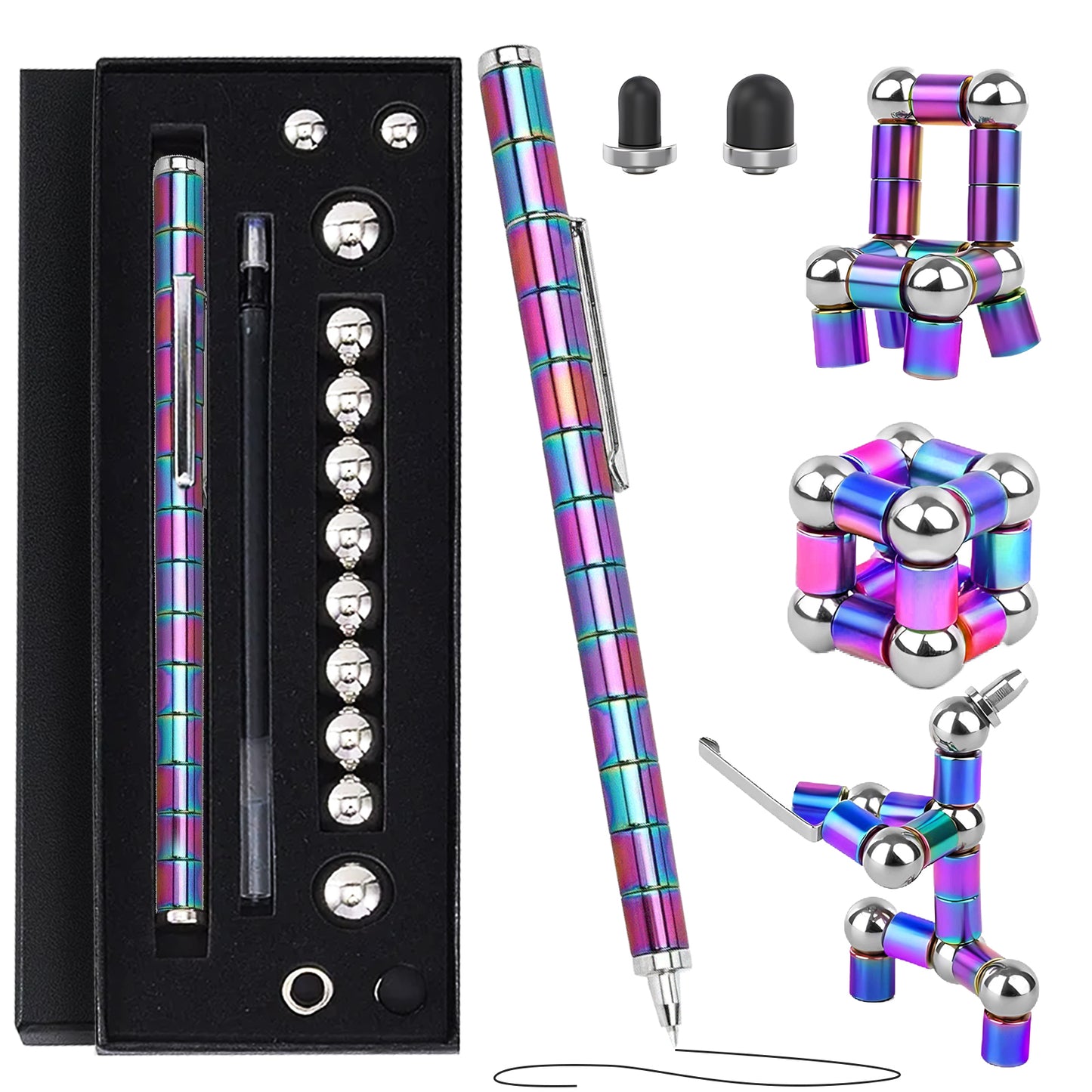 FidgetPEN® Kit Bolígrafo Magnético Antiestrés