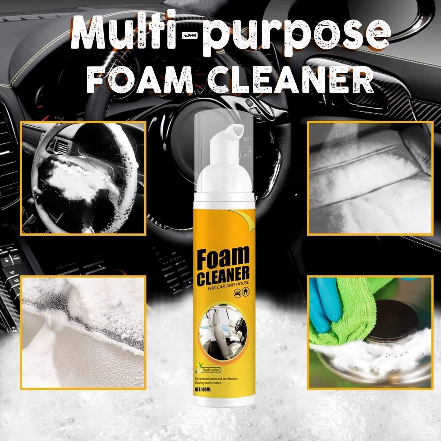 FoamCleaner® Espuma Limpiadora Para El Carro X3 PCS