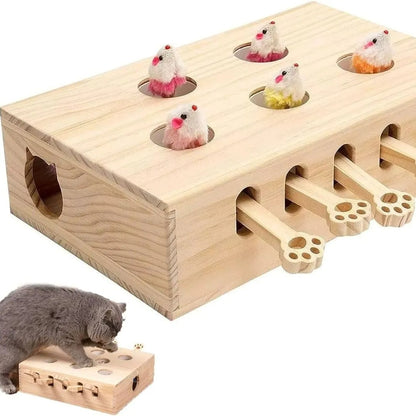 PurrQuest™ Juguete Interactivo de Madera Para Gatos