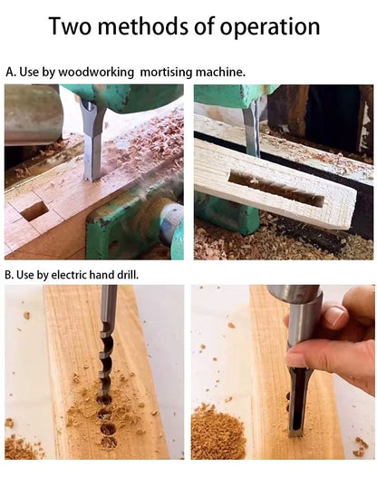 QuadraBit™ Brocas de Perforación Cuadrada ★ x4 de diferentes tamaños