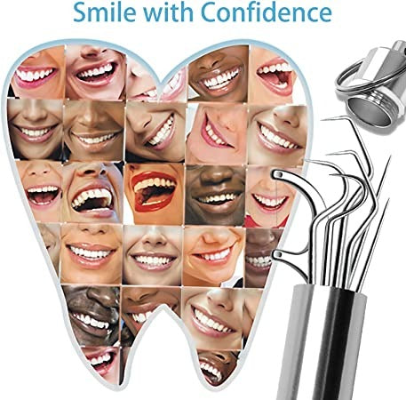 DentPro™ Set Palillos de Dientes de Acero Inoxidable