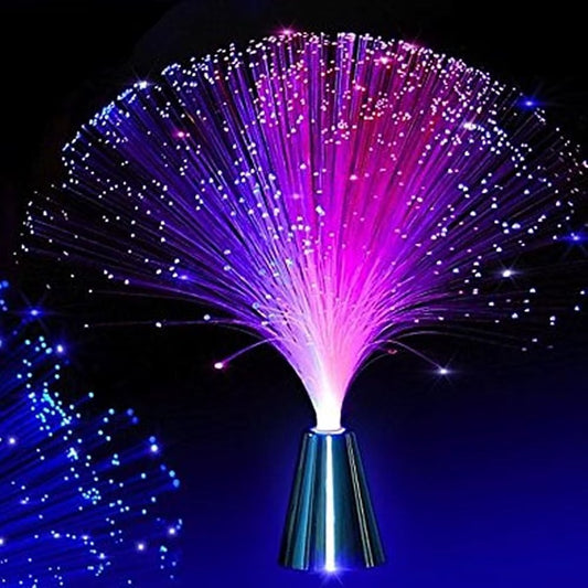 AuroraGlow™ Elegante Lámpara de Fibra Óptica