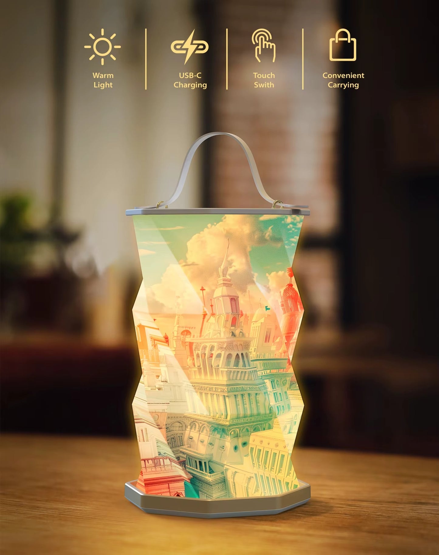 PaperLUX® | LÁMPARA PLEGABLE ACORDEÓN ★ Para Interiores y Exteriores