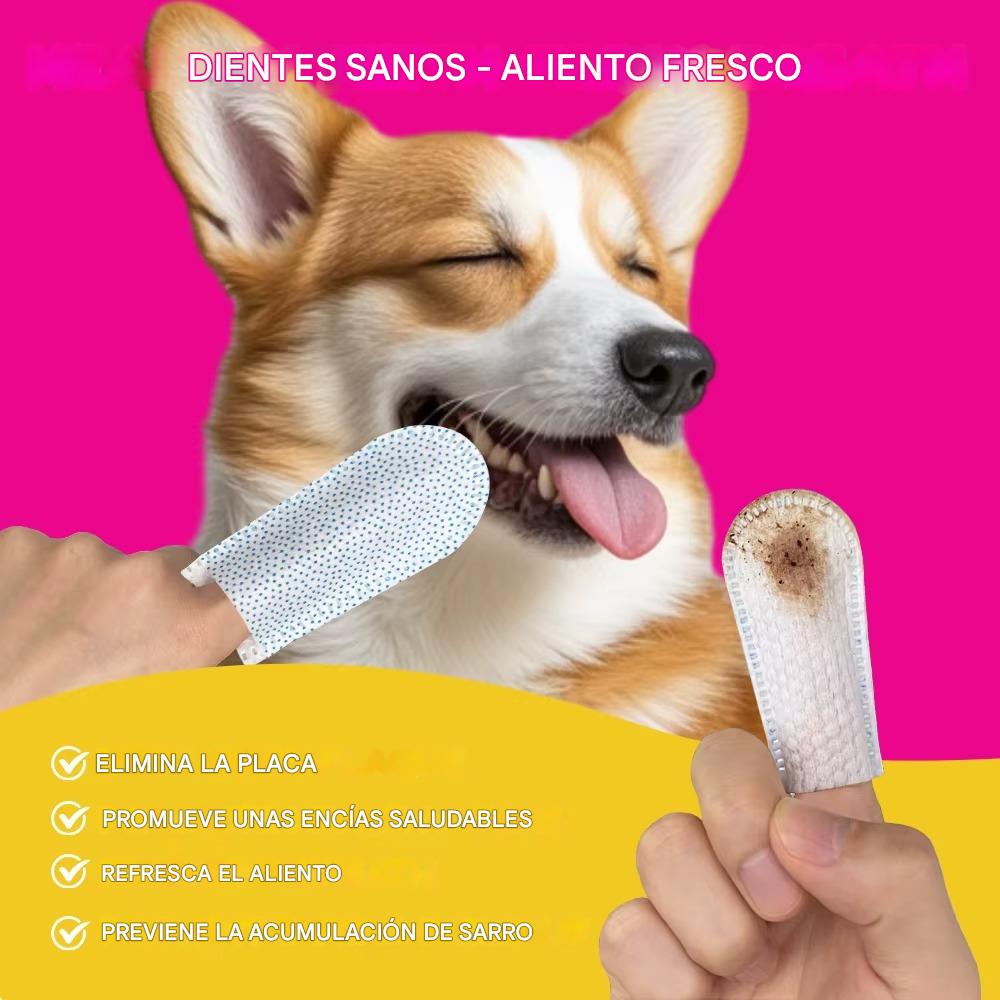 PetDental® | TOALLITAS DE LIMPIEZA PARA MASCOTAS ★ Para limpiar orejas, dientes y más...