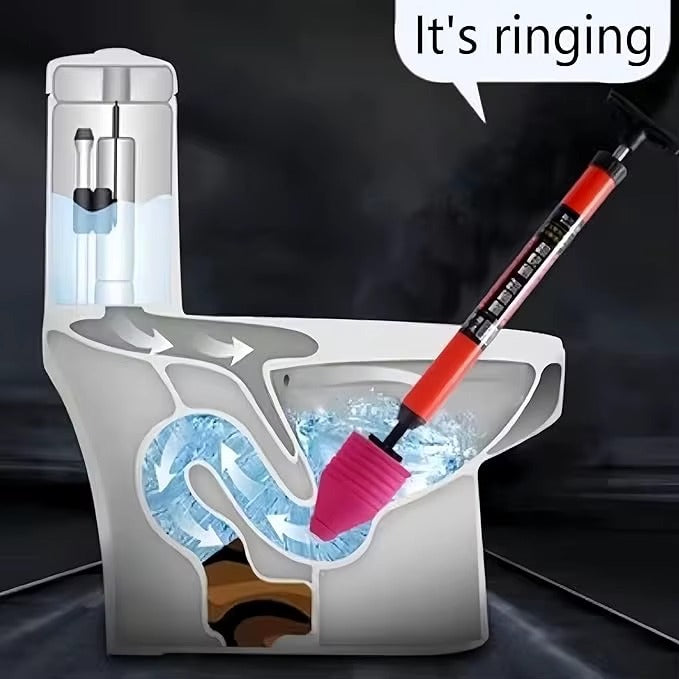 TurboClear™ | DESATASCADOR DE INODORO DE ALTA PRESIÓN ★ Ideal para tuberías, drenajes y más...