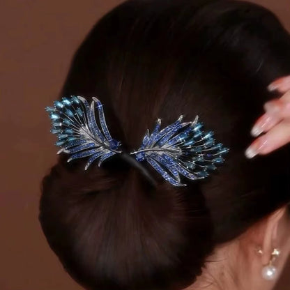Crystal Leaf™ Pinzas para el Cabello con Diamantes  ★ Paga 1 & Lleva +2 GRATIS