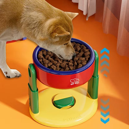 Ergo-Bowl™ COMEDERO ELEVADO PARA MASCOTAS ★ Graduable y ergonómico