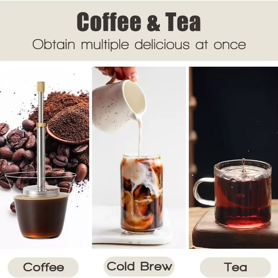 GoPress™ Prensa Francesa de Acero Inoxidable