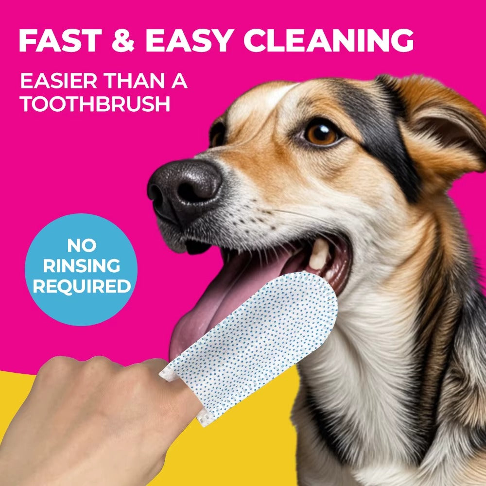 PetDental® | TOALLITAS DE LIMPIEZA PARA MASCOTAS ★ Para limpiar orejas, dientes y más...