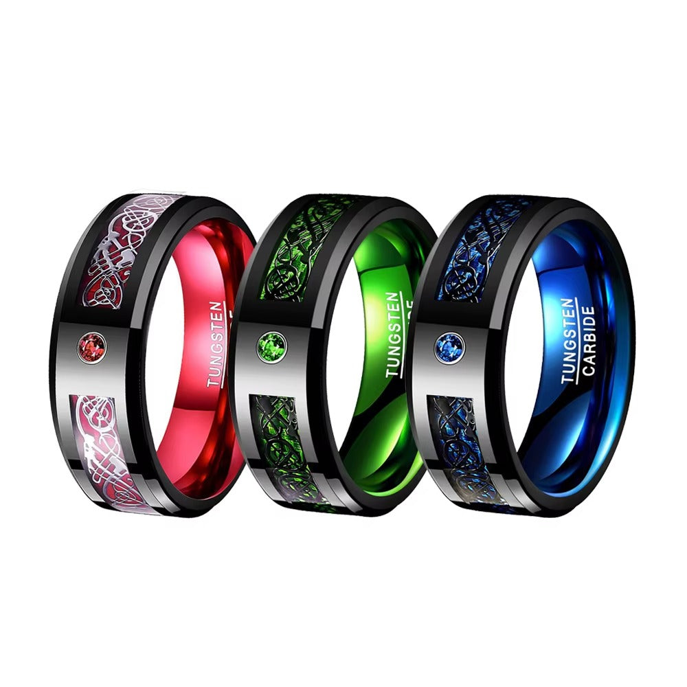 BlackTide® Elegante Anillo de Tungsteno Para Hombres