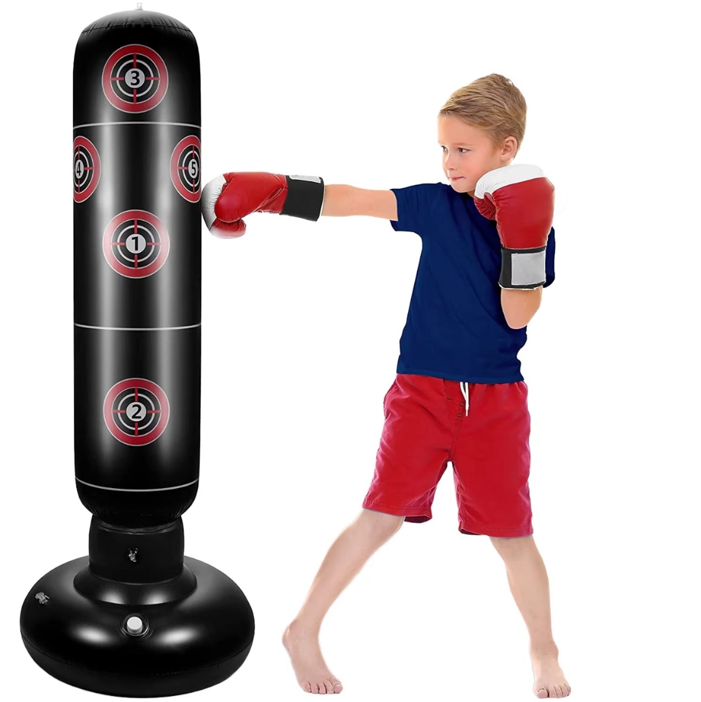 FlexiBox™ Saco de Boxeo Inflable • Incluye 2 guantes