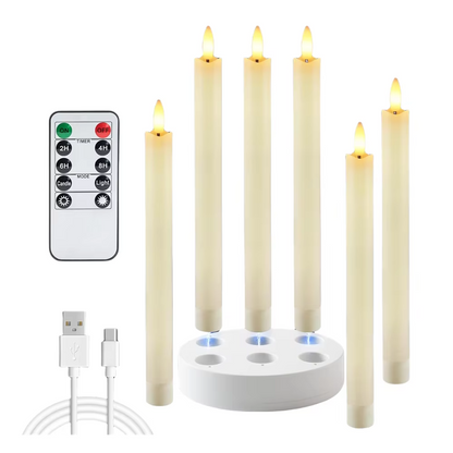 CozyLight™ Set X6 PCS Velas LED Recargables