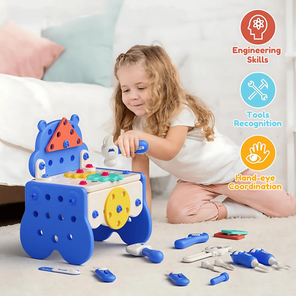 HippoBABY® Herramientas de Juguete Didácticas Para Niños X92pcs