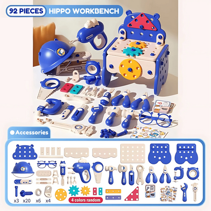 HippoBABY® Herramientas de Juguete Didácticas Para Niños X92pcs