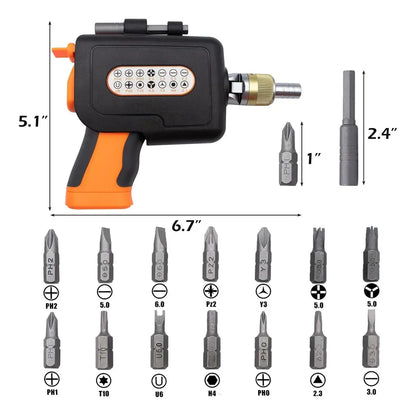 FixPoint™ Destornillador de Trinquete 16 en 1