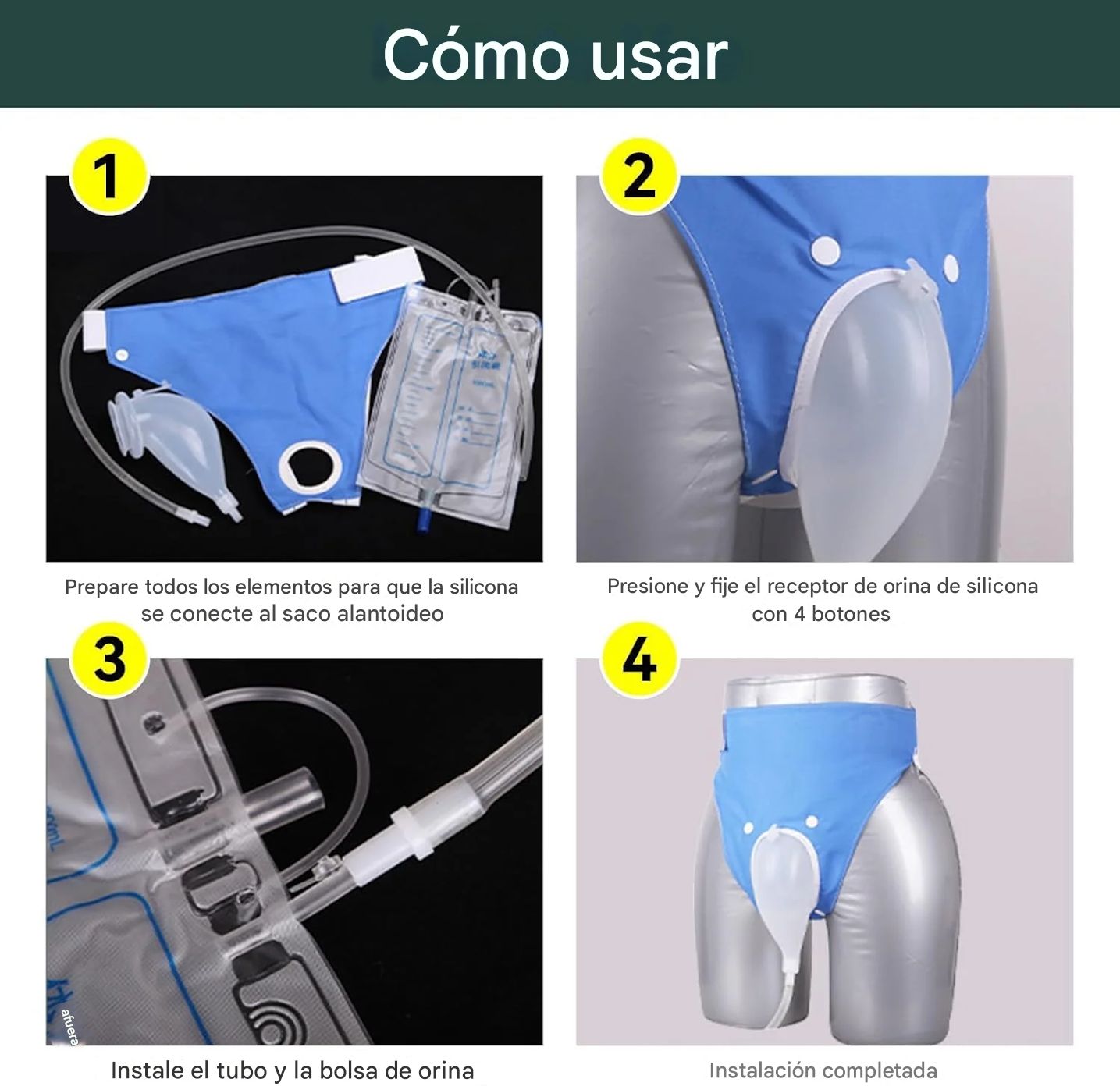 UltraVoid™ | BOLSA DE DRENAJE DE ORINA ★ Reutilizable y portátil de grado médico