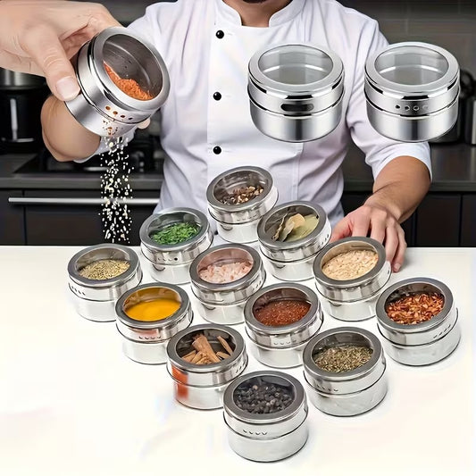MagnetChef™ Tarros Magnéticos Para Especias X6